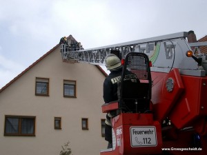 Feuerwehr beim Übungseinsatz, Bild Wolfgang Krüger