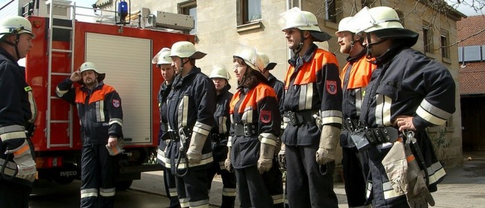 Übung der freiwilligen Feuerwehr