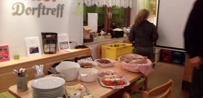 Wohlverdiente Brotzeit in der Pause